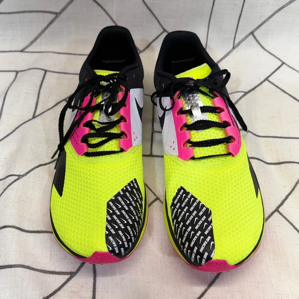 Nike Zoom Rival Waffle 6 11.5 Volt Pink Black Cross Country Racing DX7998-700